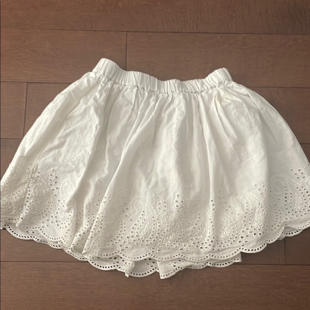 White Eyelet Gap Skirt